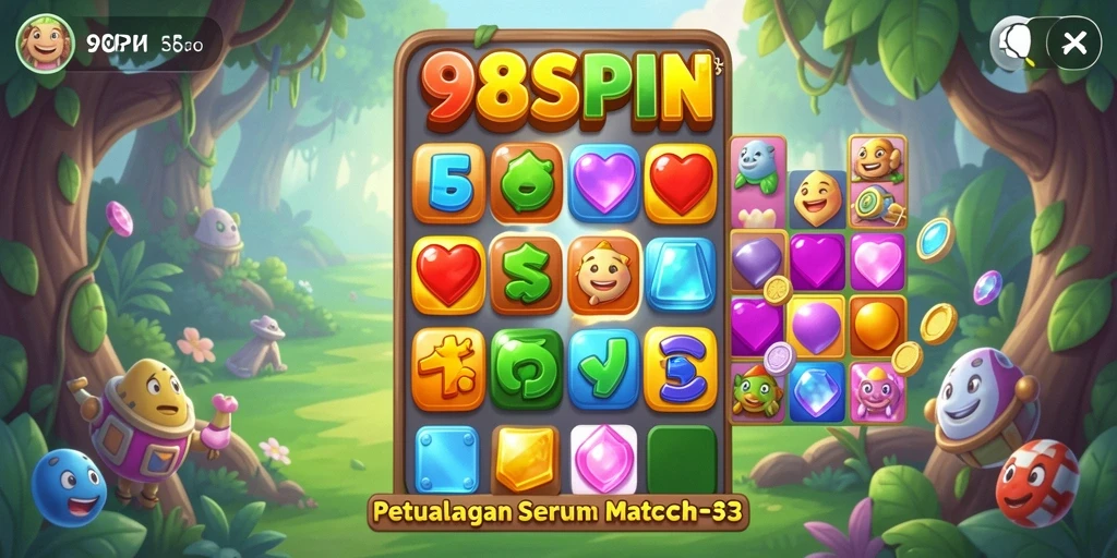 Gameplay seru dan strategi dalam permainan Match-3 98SPIN.