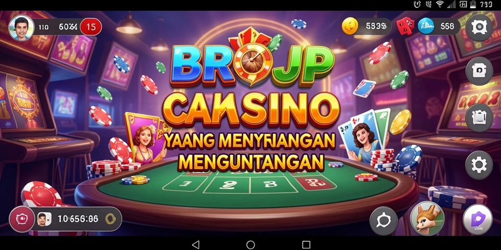 Gambaran gameplay kasino BROJP yang seru dan interaktif.