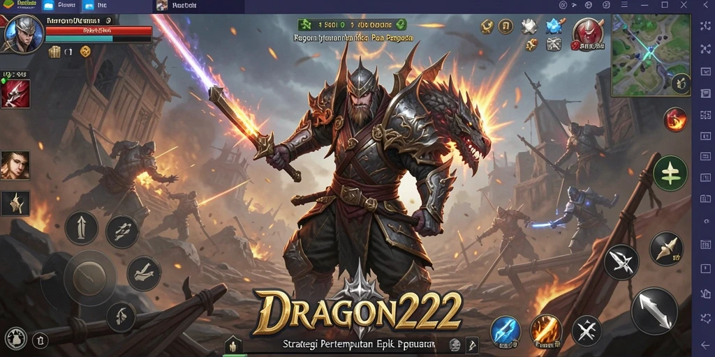 Tangkapan layar gameplay DRAGON222 yang menampilkan pertempuran strategi yang mendebarkan.