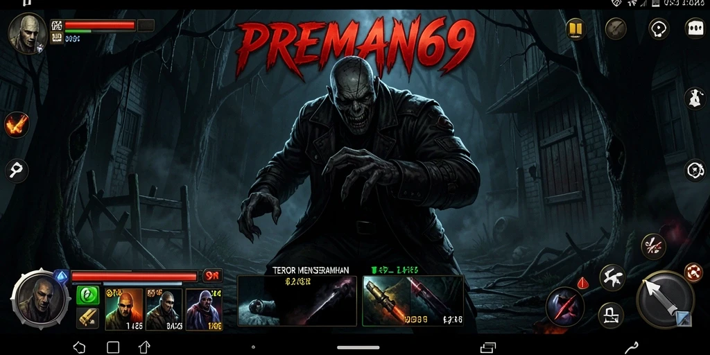Screenshot mengungkapkan ketegangan dan kegelapan gameplay PREMAN69.