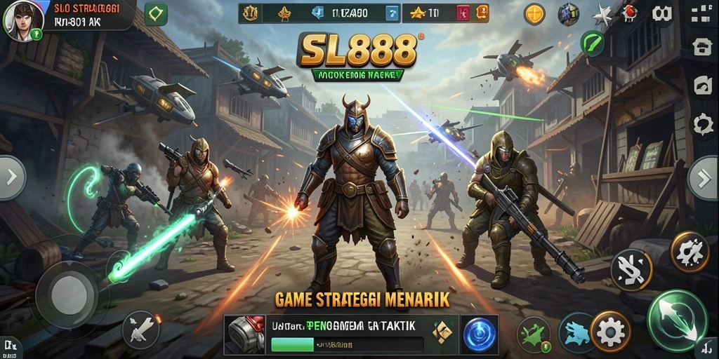 Screenshot gameplay SL888 yang menampilkan strategi dan taktik menegangkan.