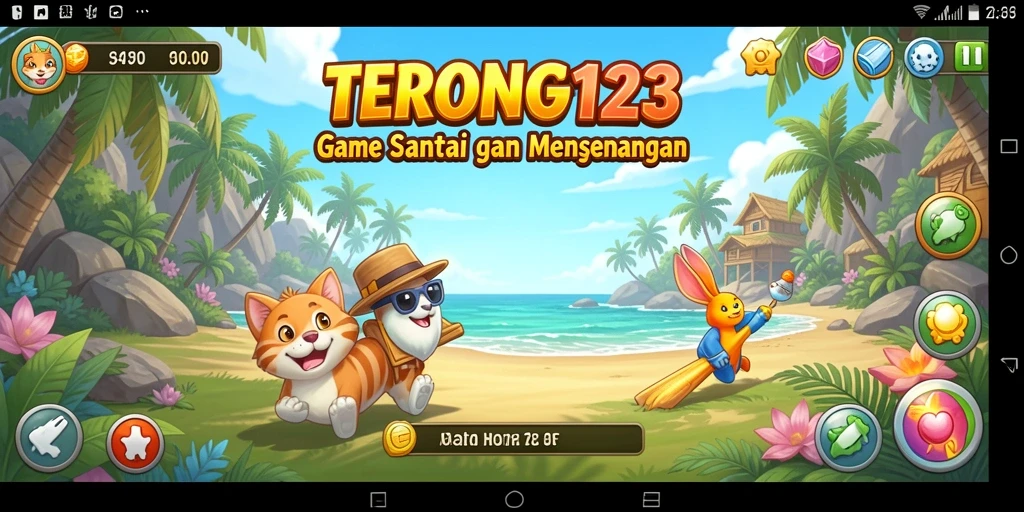 Tampilan menarik gameplay TERONG123 yang penuh warna dan keseruan.